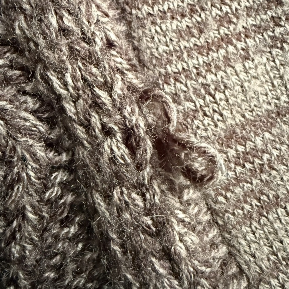 Urban Behavior Brown Knit Open Cardigan Size S Boho Cozy Neutral Fall Winter - Picture 11 of 16